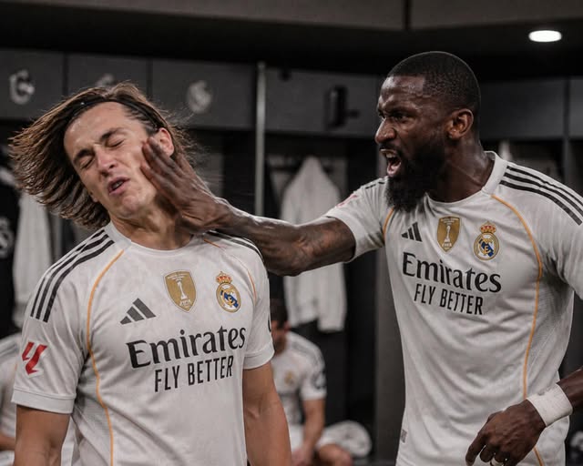 Alvaro Carreras was slapped in face by Antonio Rudiger